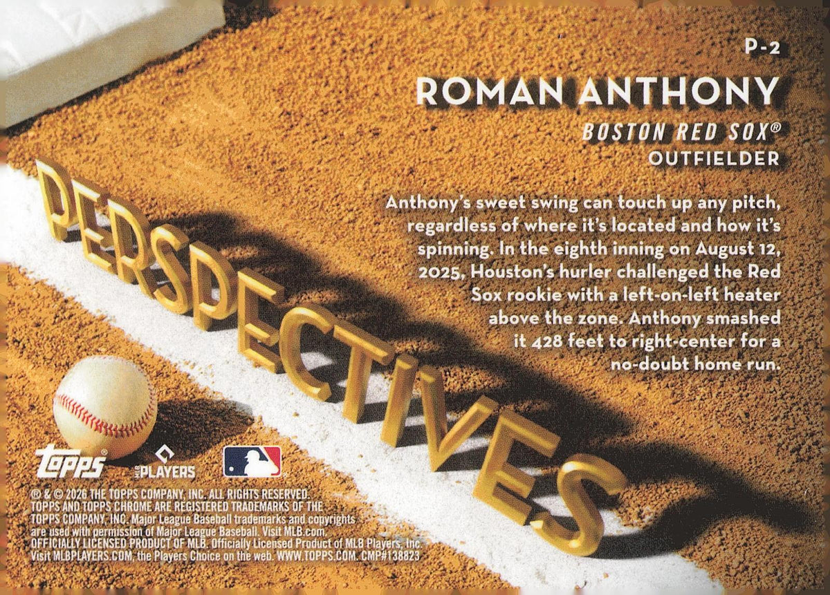2026 Topps Chrome #P-2 Roman Anthony Perspectives