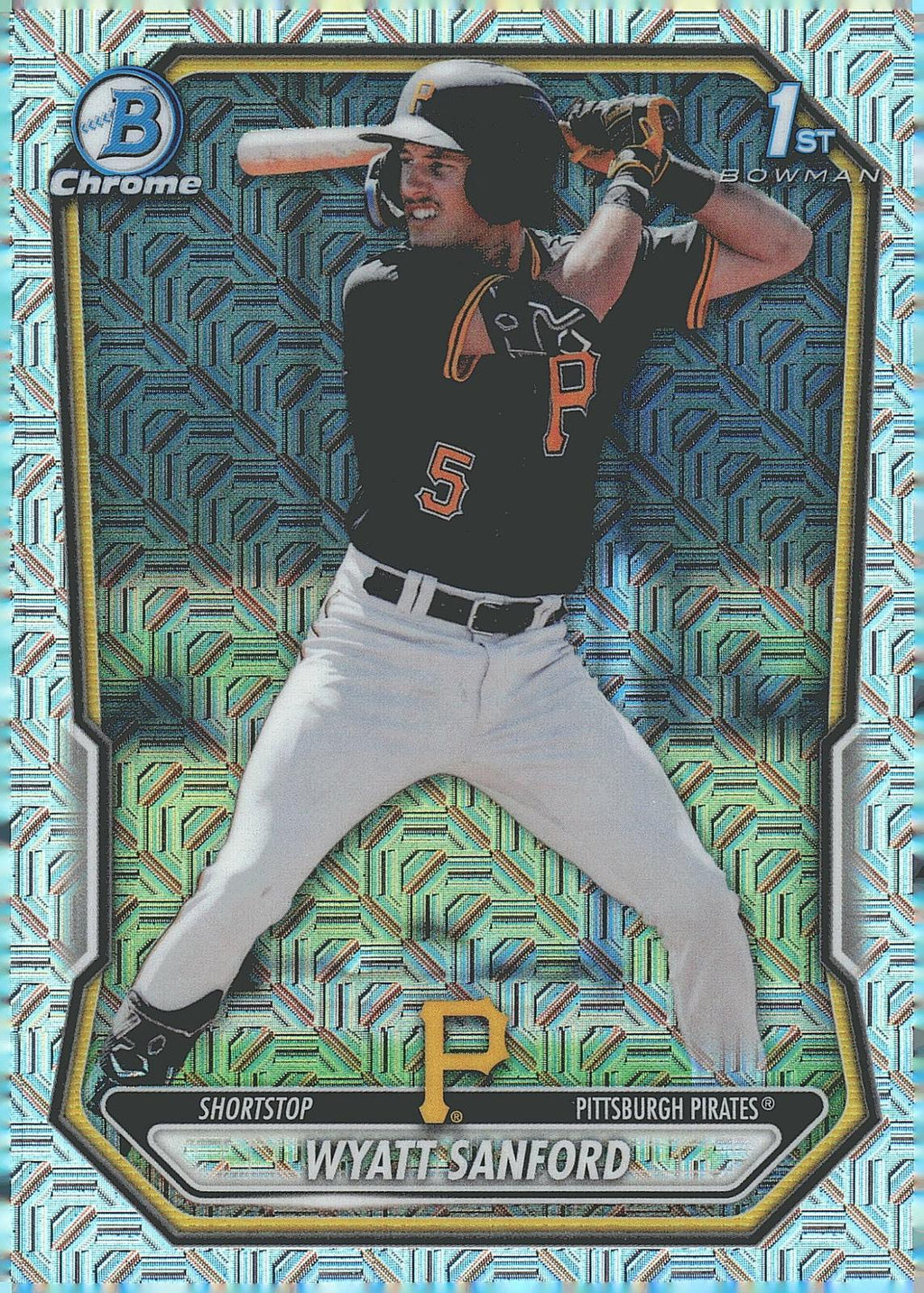 2026 Bowman #BCP-66 Wyatt Sanford Chrome Prospects Mojo Refractor